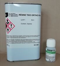 1 kg Résine polyester ORTHO avec 20 ML CATALYSEUR