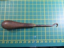 Antique Boot Button Pull or Lace Up Pull Wooden Handle