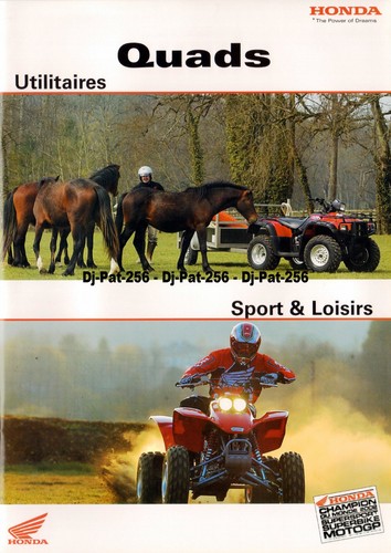Brochure honda quads - honda, 2003