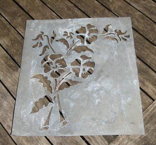 Ancien pochoir zinc motif - ancien,