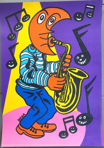 Affiche hervé rosa tête - affiche, di
