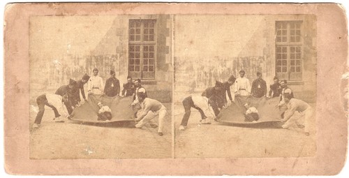 Militaires dans cours - du, camp