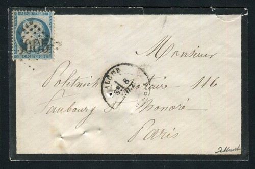 Rare lettre alger pour - rare,