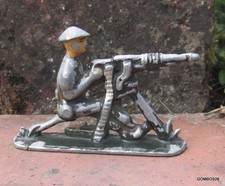 INDOCHINA WAR BAIL AND FORK / VIET MINH SOLDIER MACHINE GUNNER NO QUIRALU