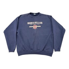 Vintage Sherwin Williams Men’s Size 2XL Heavyweight Blue Crewneck Sweatshirt