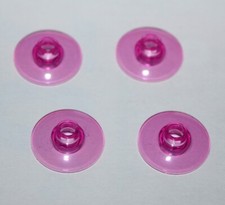 4 x Lego Trans-Dark Pink Dish