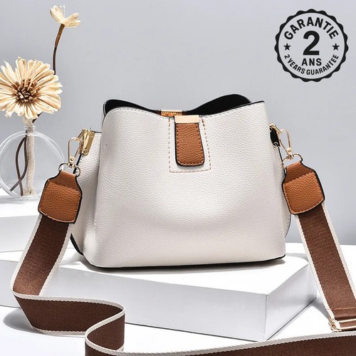 Sac main femme seau cuir - sac, à