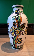 Vase céramique Boch Frères La Louvière Art Déco (75041)