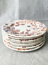 Set Of 8 Gien France ~ Les Temps des Cerises Salad Plates 8.5” Dishwasher Proof