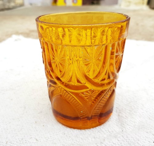 Tasse verre ambre - en,