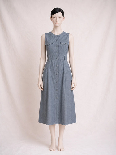Cacharel robe denim gris femme - denim,