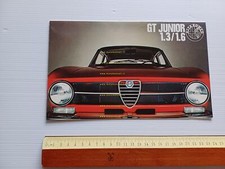 1973 Alfa Romeo GT Junior 1.3 - 1.6 Original Italian Leaflet
