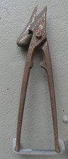 FLUSH SHEAR PLIERS ZINC CLOTH CUTTER ANTIQUE ROOFING TOOL 30cm long