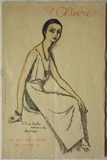 Programme du Théâtre de l'Œuvre (1922 - Couverture de Kees Van DONGEN)