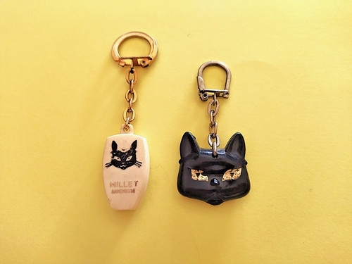 Anciens porte clés chat - 2,