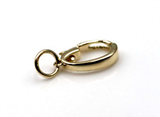 Genuine 9ct Yellow Gold Enhancer Clasp 12mm x 7mm Large with Jump Ring-Free Post