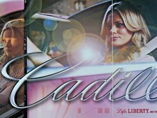 2007 Cadillac STS Sexy Blonde Center Fold- Fold Out Original Print Ad 