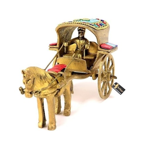 Figurine charrette cheval - figurine, à