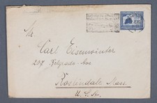 MayfairStamps Germany to Roslindale MA Graf Zeppelin Air Mail Cover aau_21643
