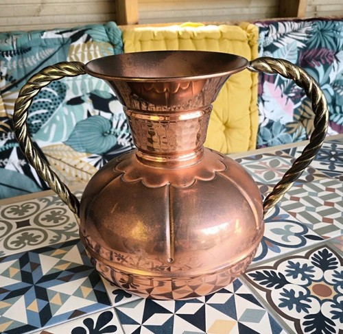 Vase cuivre l le - vase, l.