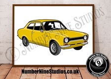 Ford Escort mk 1 Yellow
