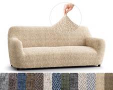 PAULATO BY GA.I.CO. Sofa Slipcover - Stretch Couch Cover - Stylish Cushion So...