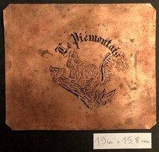 Pochoir ancien LE PIÉMONTAIS