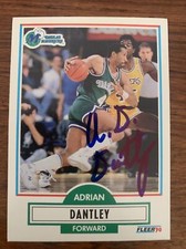 Adrian Dantley Signed Card In Protective Case 