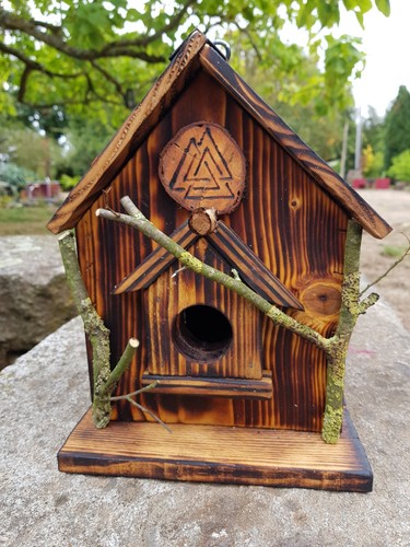 Cabane oiseaux artisanale - oiseaux,