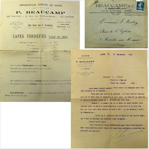 Lettre havre cafés - le,