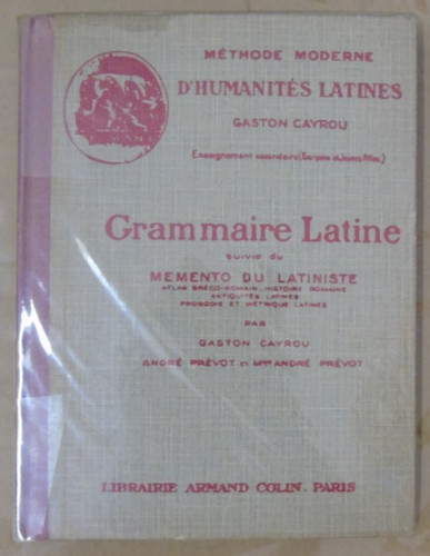 Grammaire latine memento - grammaire,