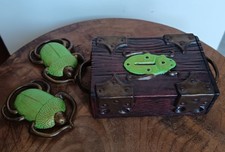 Éléments de jeu Magie DJECO: 1 coffre + 2 scarabées    C89