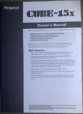 Roland Cube-15X Amplifier Owner’s Manual Original