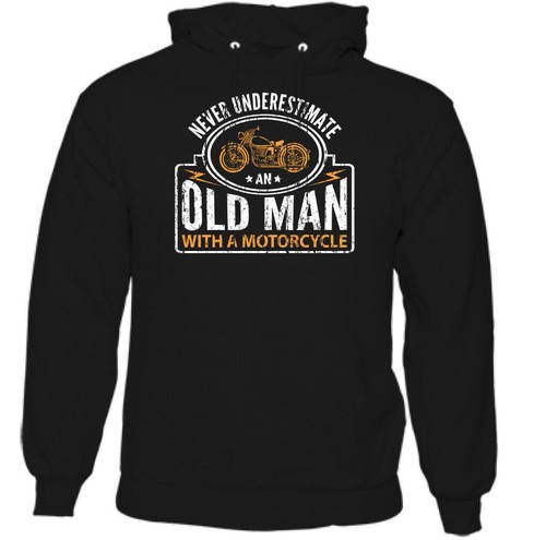 Vieux homme avec moto - ne,