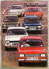 Ford Escort brochure 1971 - L, XL, GT, Saloon, Estate #FA1
