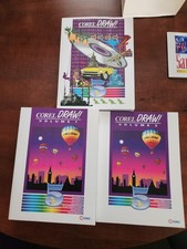Vintage Corel Draw 5.0 PC 4 Instruction Books Set & Box - No Discs