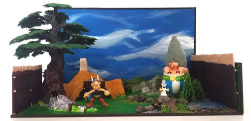 Diorama asterix obelix - diorama,