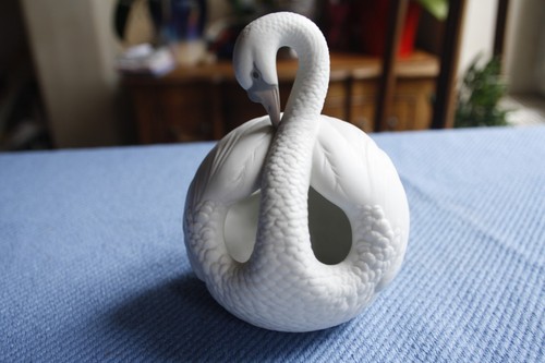 Cygne céramique signé - cygne, en