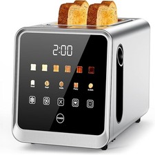 GENERIC TOUCH SCREEN TOASTER 2 SLICE, STAINLESS STEEL SMART DIGITAL TOASTERS