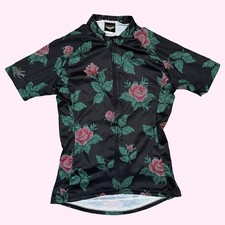 Twin Six Speedy Rose Canyon Cycling Pink Black Jersey Short Sleeve Women's Small