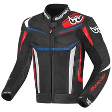 Berik Racing Motorbike Leather Jacket New Berik Motorcycle Biker Jacket All Size