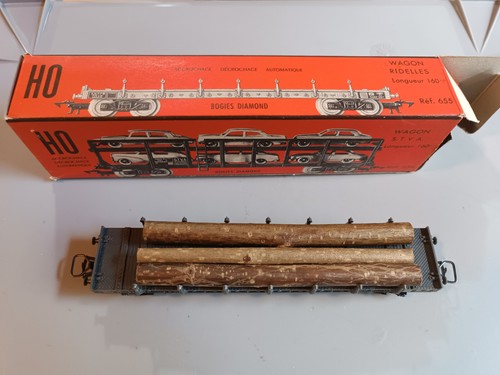 L30 jouef 655 wagon plat - l30-,