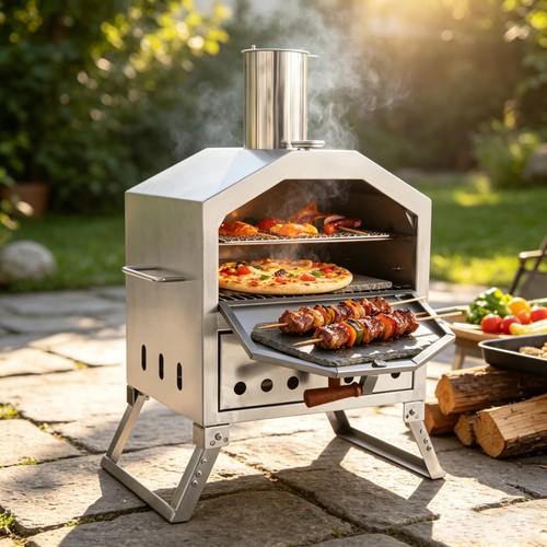 Outdoor wood fired - pizza, oven