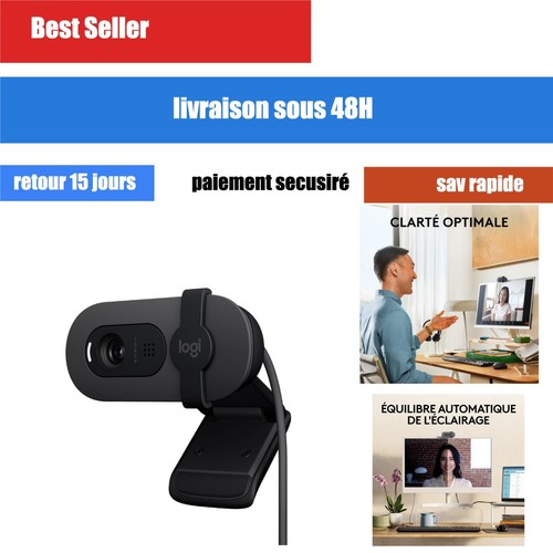 Webcam logitech brio 100 full - logitech,