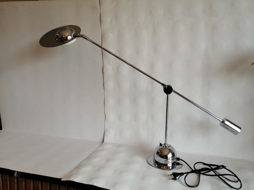Grande lampe bureau - de, chromee