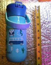 Zak 12 oz Tumbler VW Van bus Detour Baby Blue Stainless Steel 8 inches Tall
