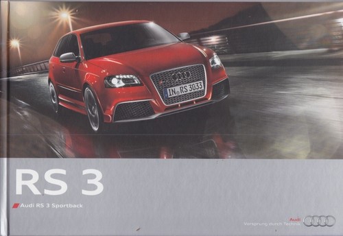 Catalogue brochure audi 3 - catalogue, rs