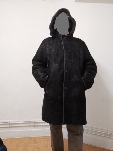 Bombardier longue capuche noir - longue,