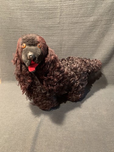 Vintage poodle dog stuffed - poodle,