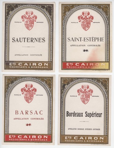 Anciennes étiquettes vins - 24,